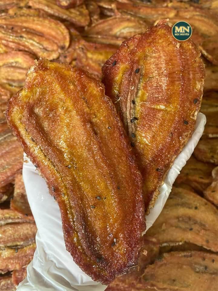 Chuối sấy dẻo nhà làm Mộc Nguyên gói 500g