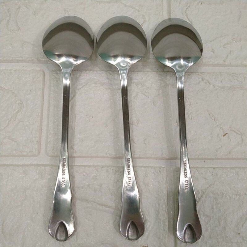 Thìa vài rĩa inox giọt nước các cỡ