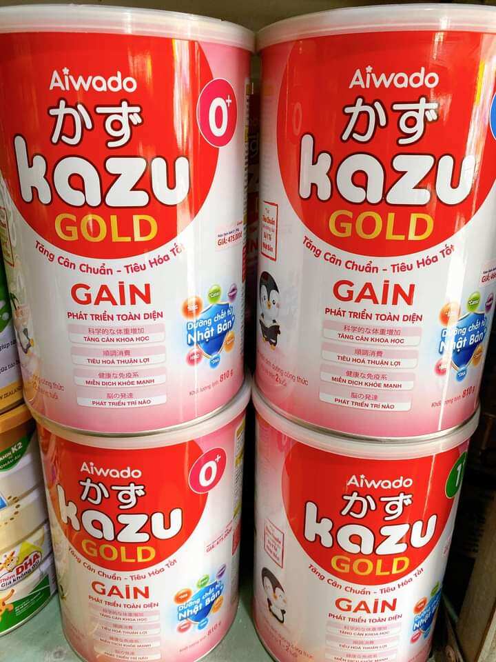 Sữa mát tăng cân Kazu Gain Gold 0+  0 - 12 tháng