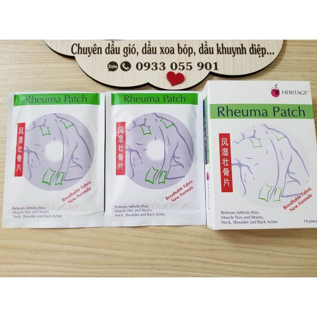 [HCM]Cao Dán Giảm Đau Heritage Rheuma Patch