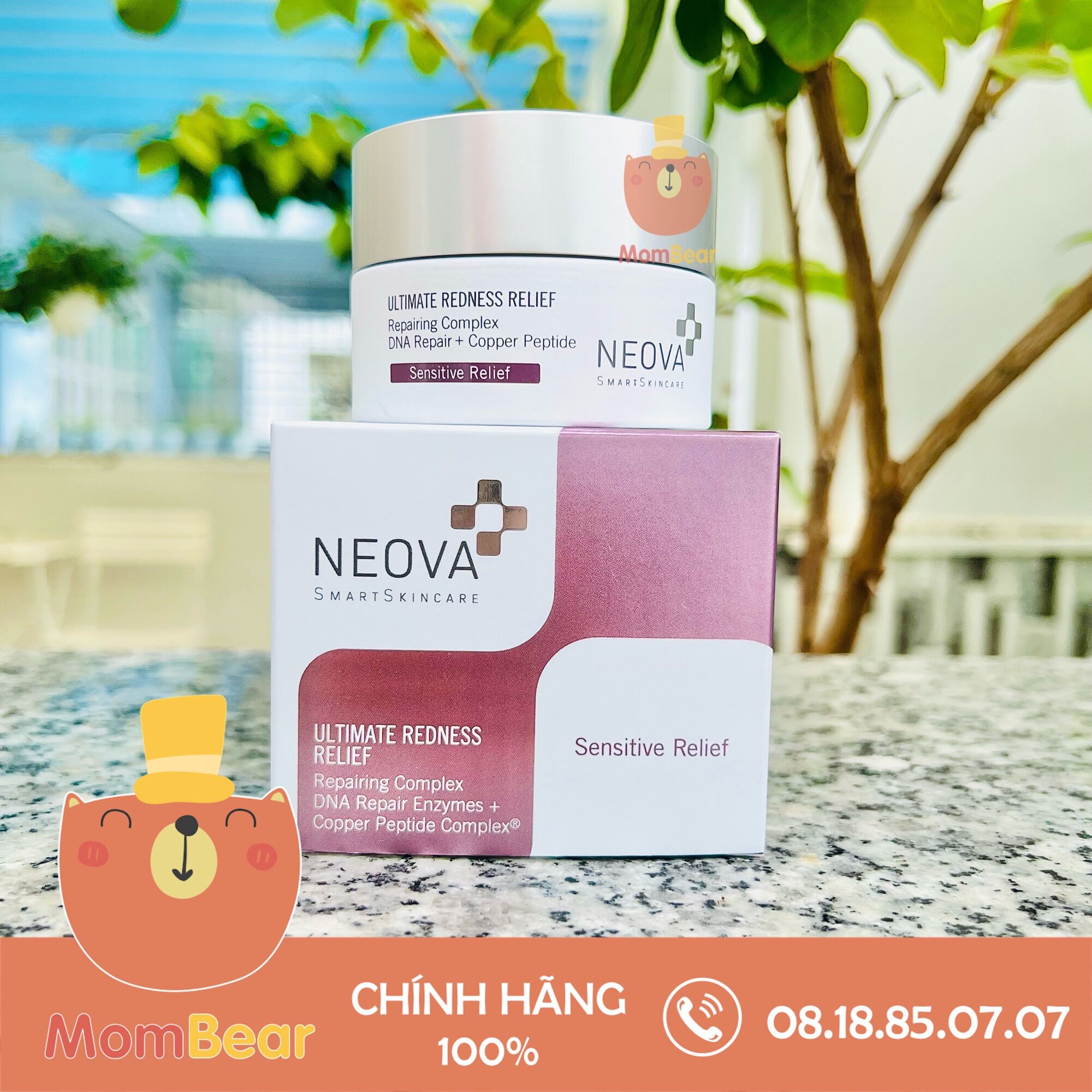 Kem làm dịu da đỏ kích ứng sưng rát và rosacea Neova Ultimate Redness Relief 50ml