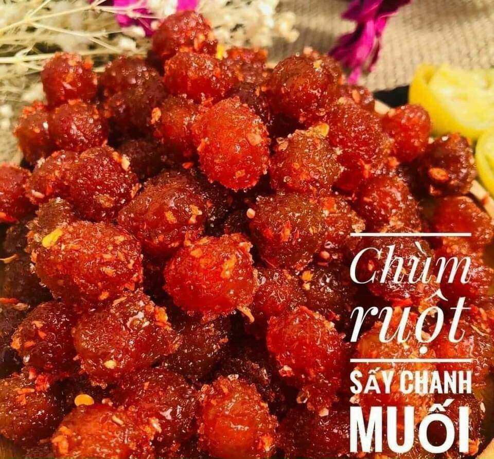 CHÙM RUỘT SẤY CHANH MUỐI 500GR