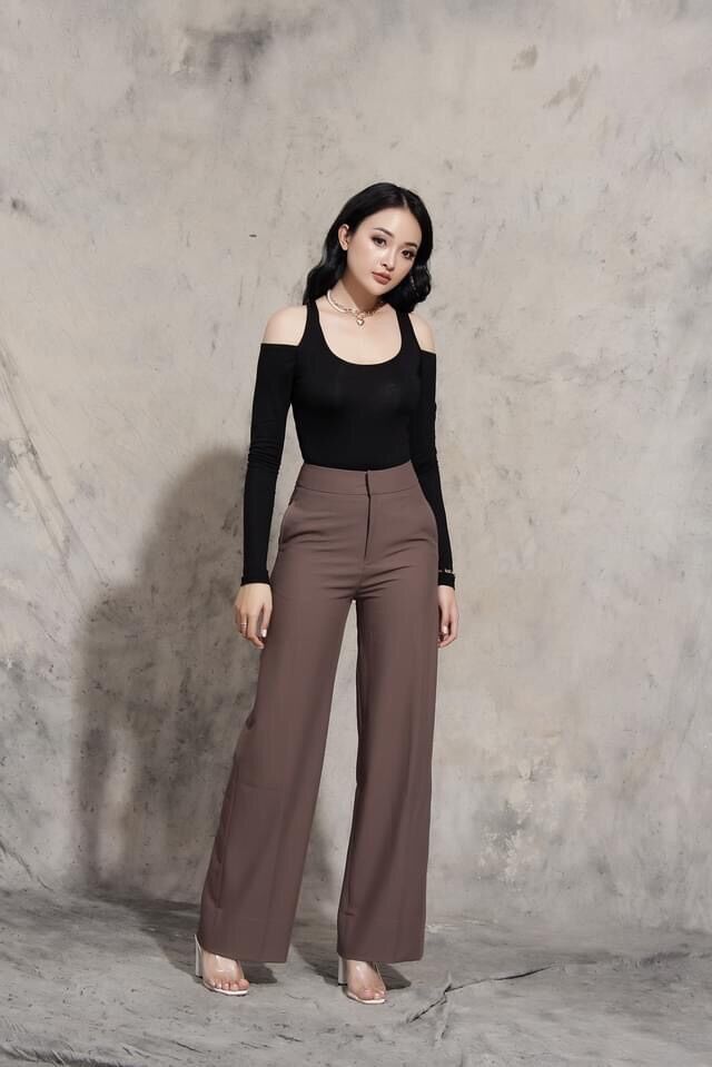 Quần tây nữ ống suông