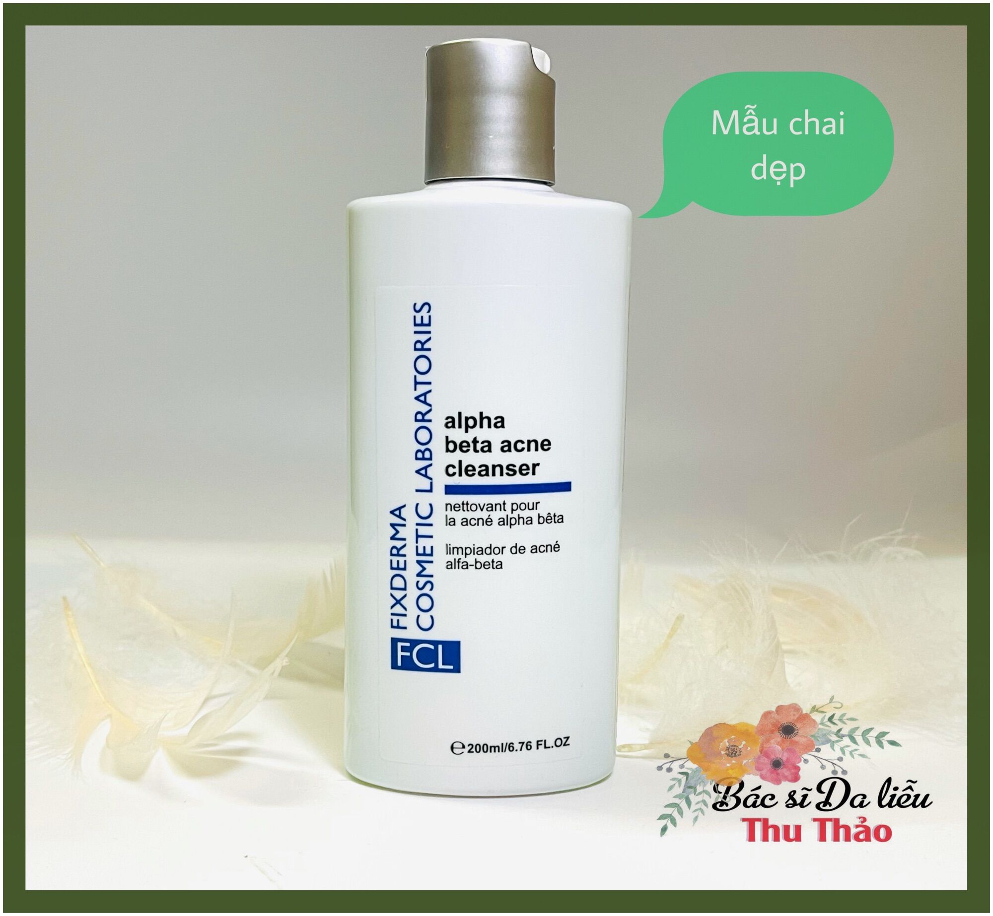 SỮA RỬA MẶT FIXDERMA FCL ALPHA BETA ACNE CLEANSER 200ml