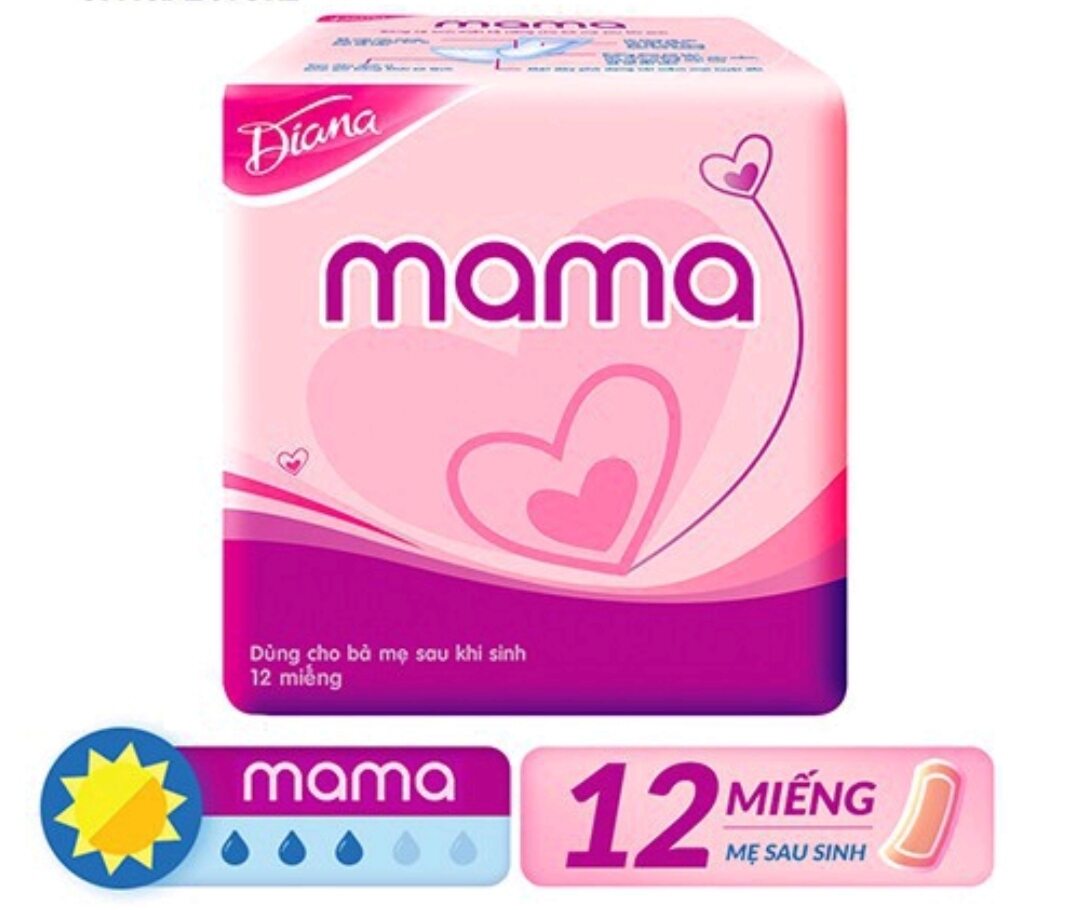 Bvs diana mama 12 miếng ( combo 2 gói)