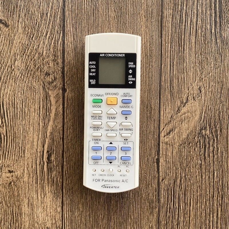 REMOTE máy lạnh PANASONIC INVERTER mẫu nhỏ, ngắn ( tặng pin )