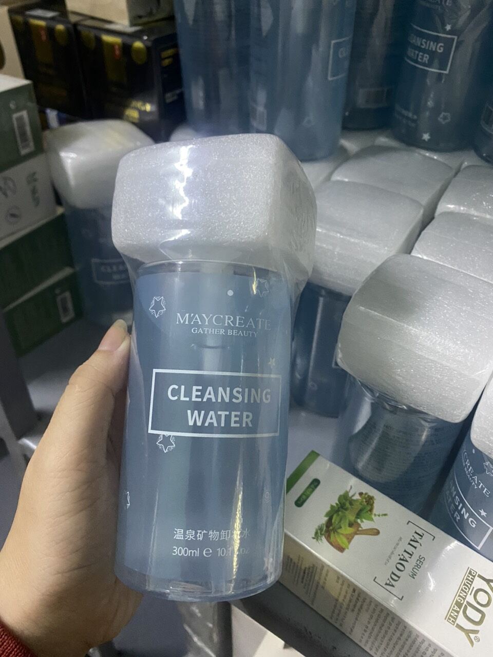 Combo nước tẩy trang và bông tẩy