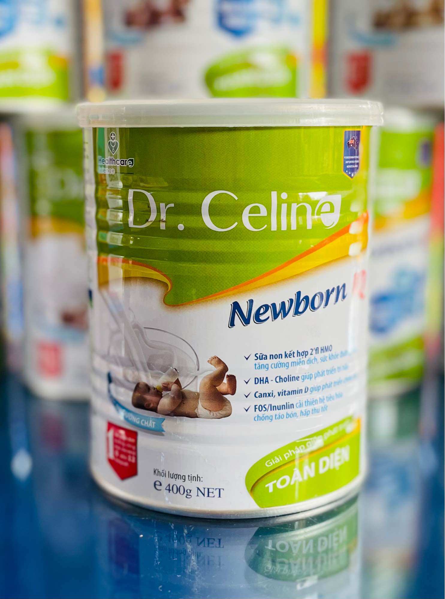 Sữa Bột Dr.Celine Newbron IQ 0-12 Tháng (400g)