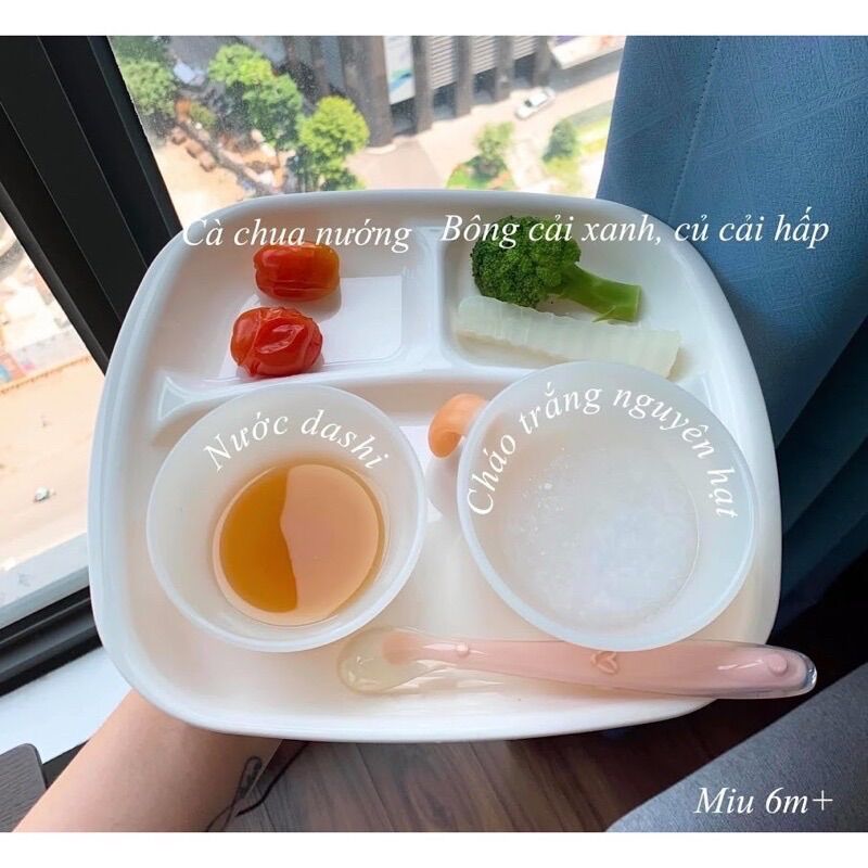 Khay ăn dặm chia ngăn nội địa Nhật