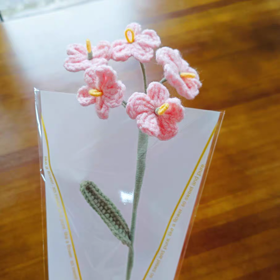 [Handmade] Cành hoa mini 5 bông nhiều màu bằng len 🌸