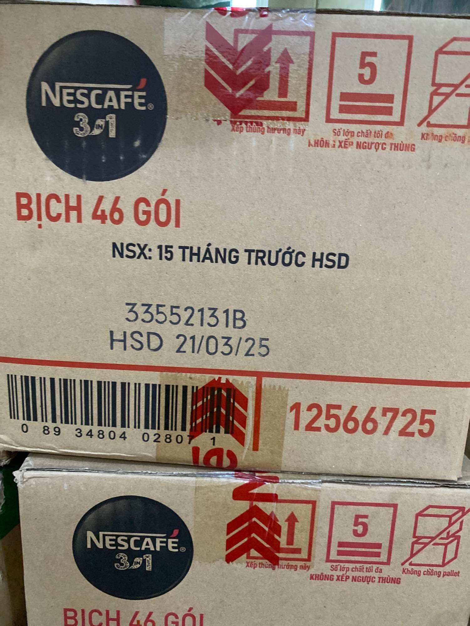 Nescafe 3in1-Combo 4 bịch*46 gói*16g