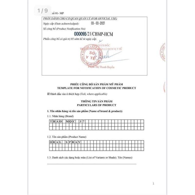 Xịt Thơm Miệng Kháng Khuẩn Công nghệ mới Thảo Mộc 37