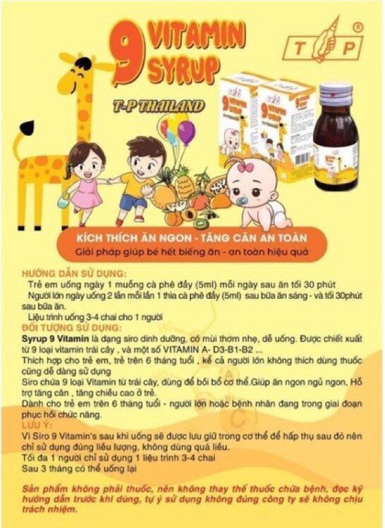 Combo 4 hộp siro 9 chính hãng