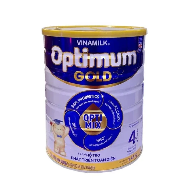 (Mẫu mới) Sữa bột vinamilk optimum gold 4 1450g ( 2 đến 6 tuổi)