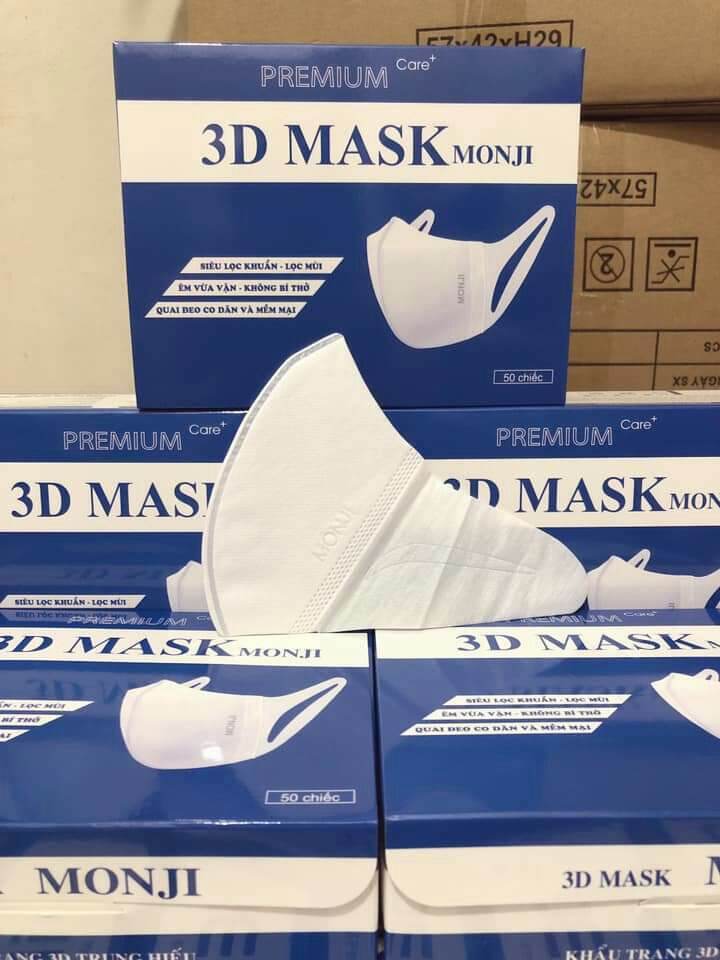10 chiếc khẩu trang mon-ji 3D mask kháng khuẩn