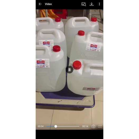 Cồn 90 độ - cồn y tế sát khuẩn can 30 lít