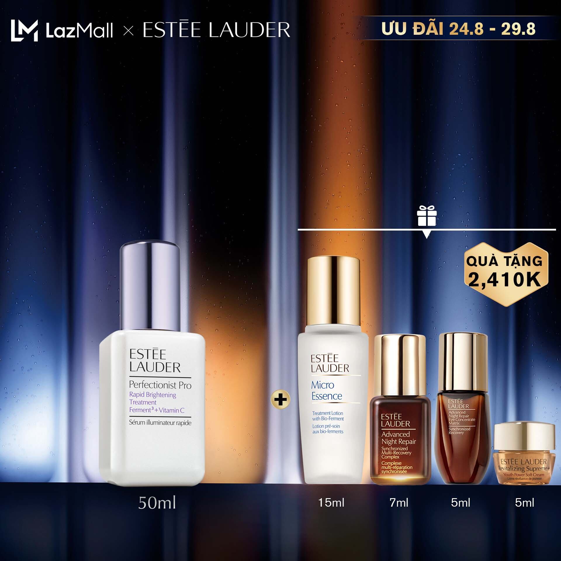 Serum/Tinh chất Estee Lauder Perfectionist Pro Rapid Brightening Treatment with Ferment³ + Vitamin C 50ml • Dưỡng trắng hồng và khắc phục sạm nám
