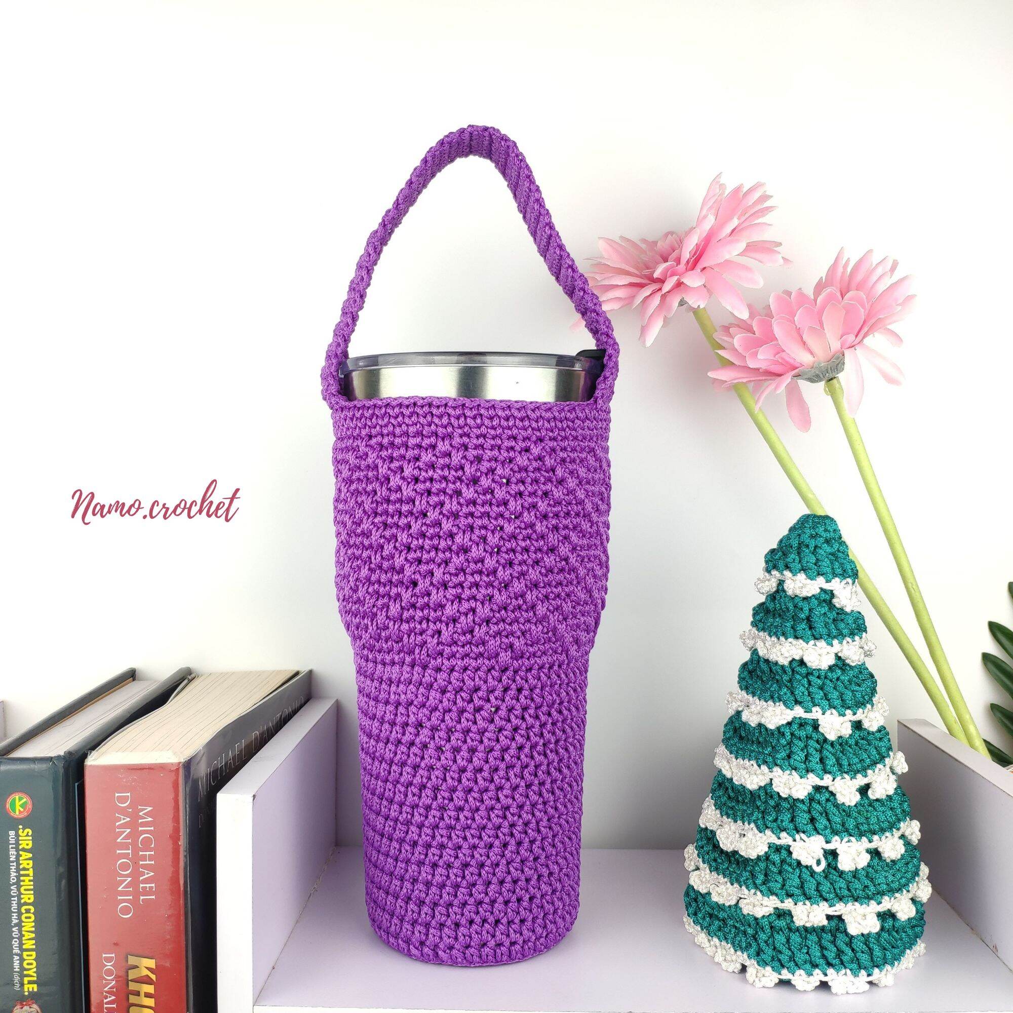 Túi đựng ly giữ nhiệt size 900ml handmade