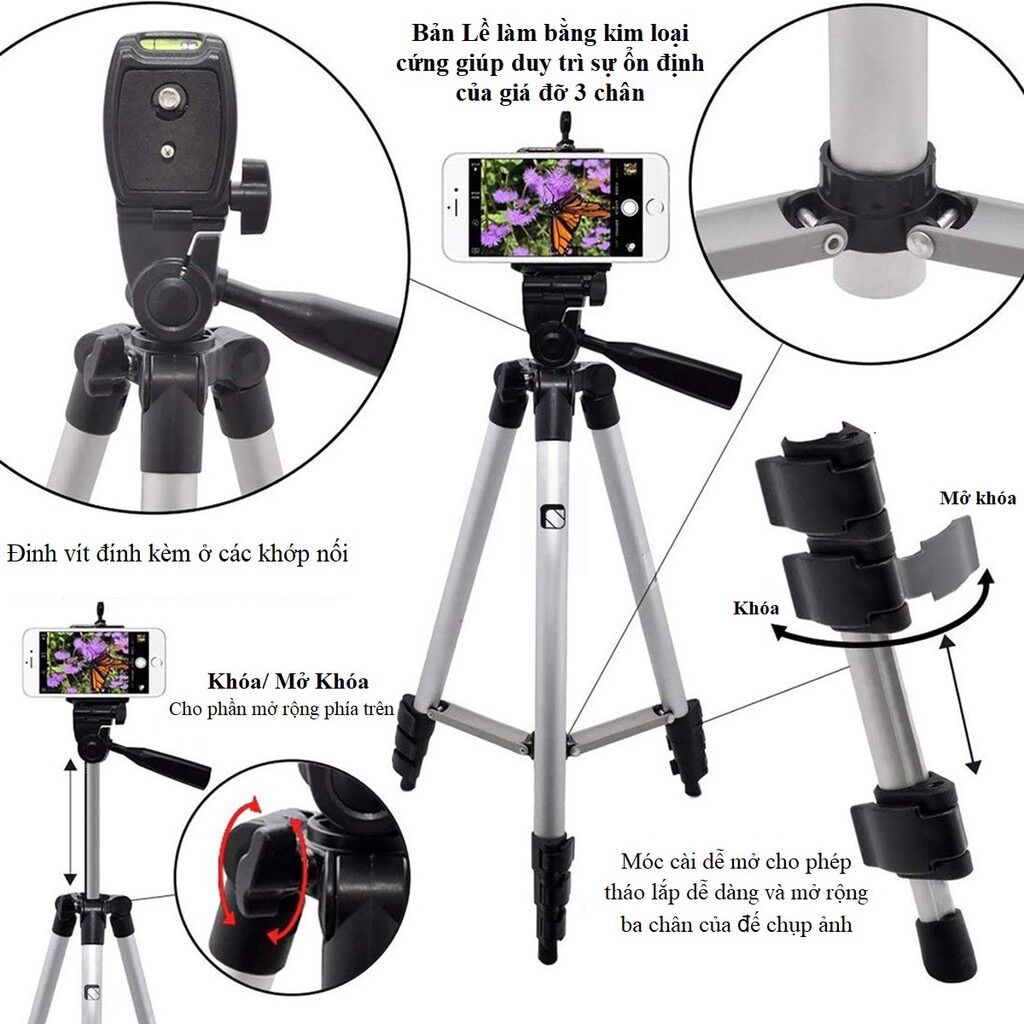Chân đỡ điện thoại nhiều kích cỡ