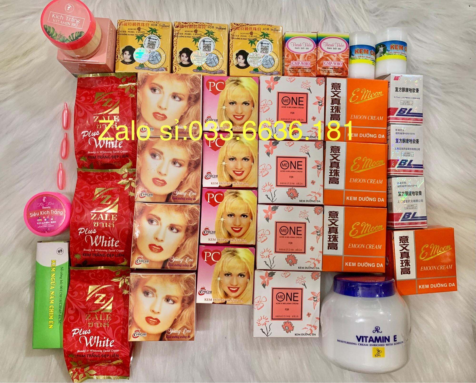 Combo kem trộn trắng nhanh theo công thức riêng khách trộn (cho da đen lâu,khó trăng)