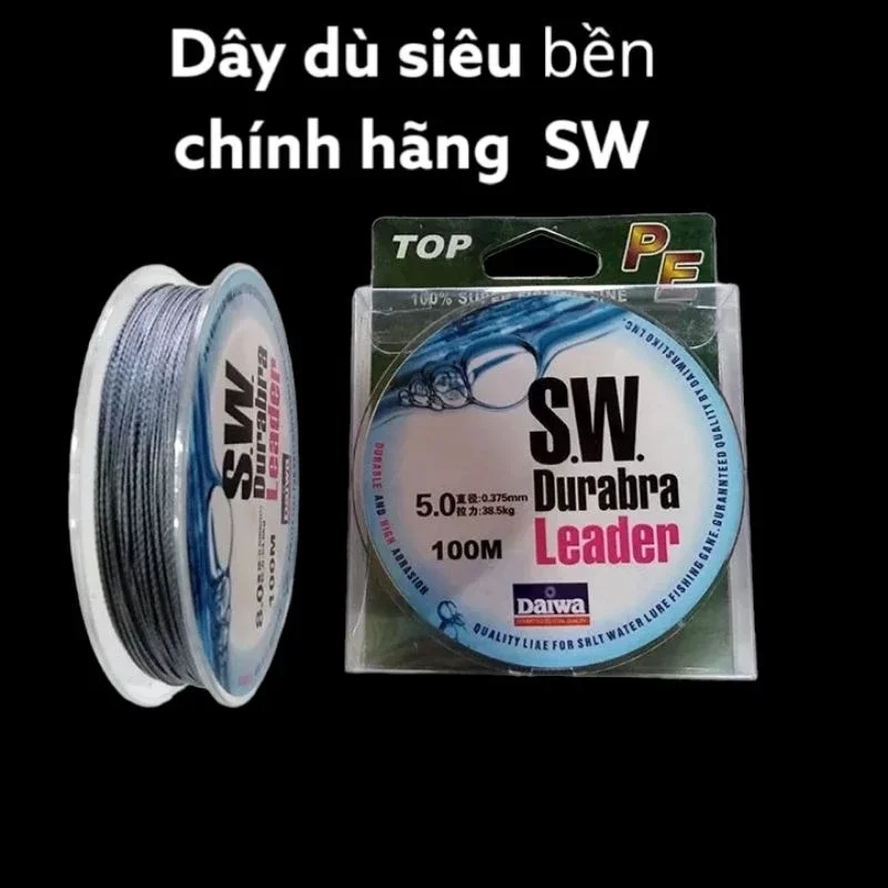 Dây dù câu cá daiwa sw chính hãng siêu bền,độ tải cá cao đủ số