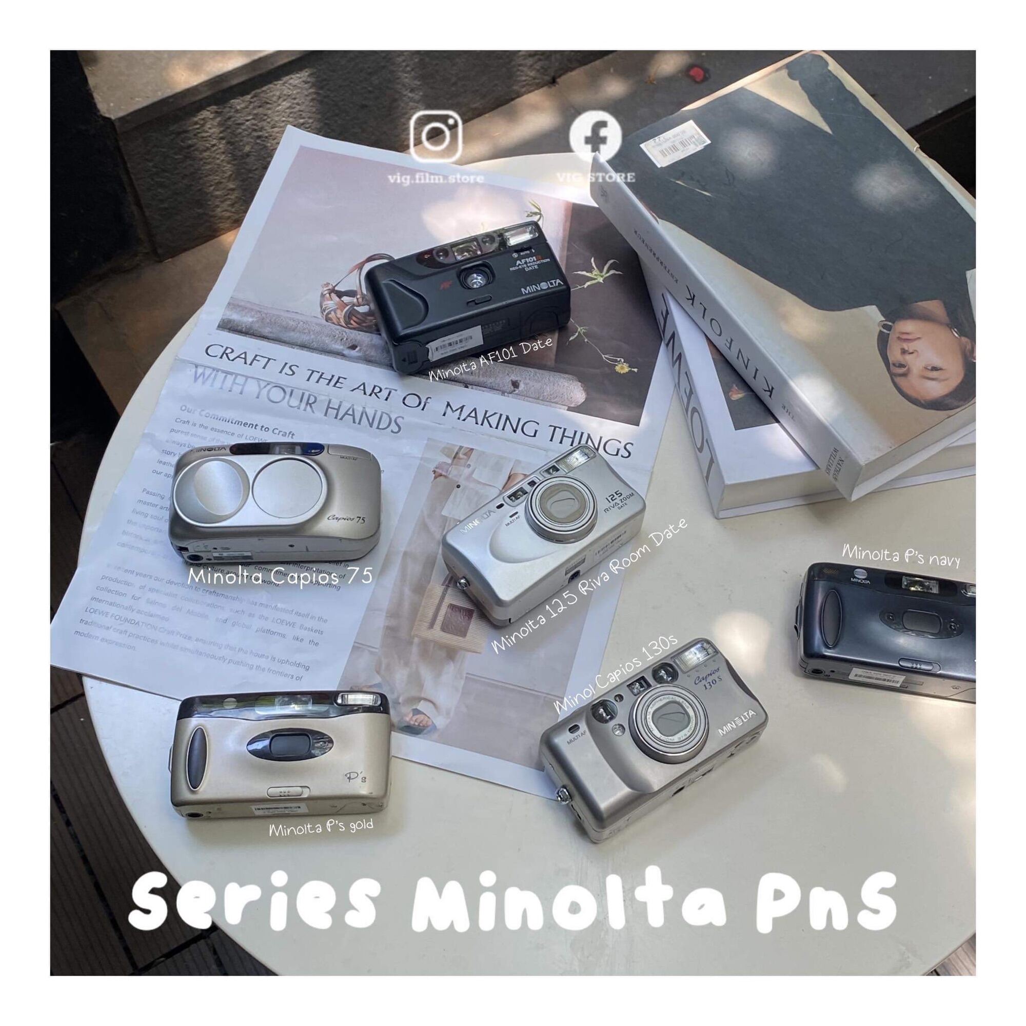 Series máy ảnh film PnS Minolta