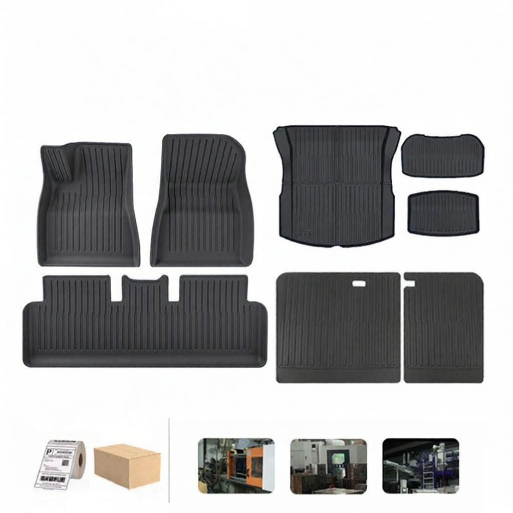 Tesla Model 3 TPE Foot Mat Giá 1,780,220 Đồng*Miễn phí vận chuyển