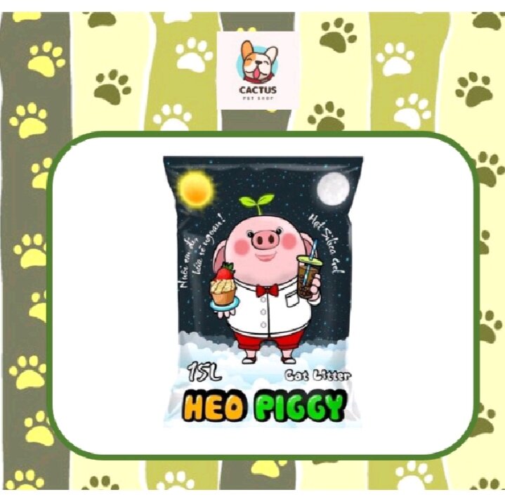 Cát heo piggy 15l - cát vệ sinh cho mèo