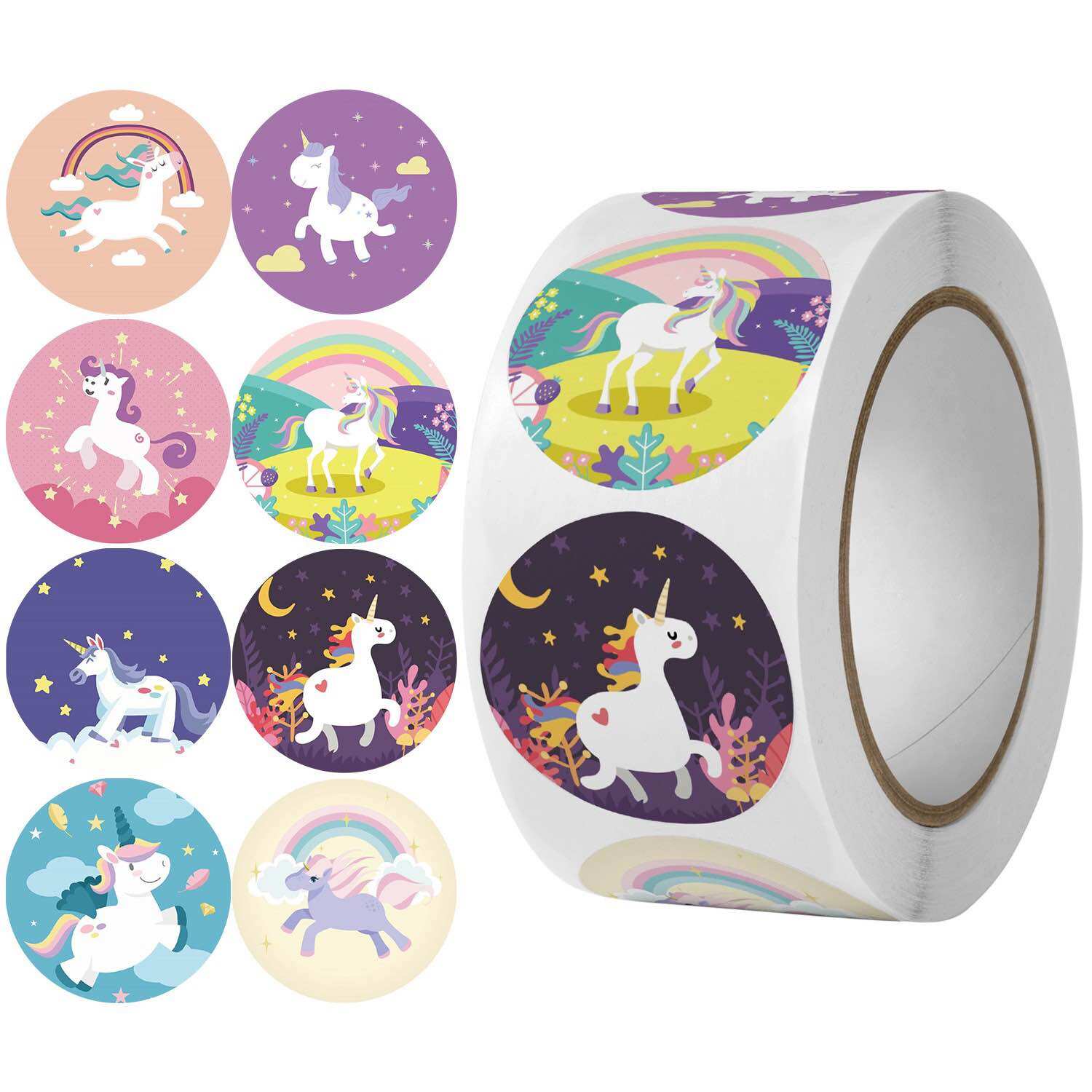 Cuộn 500 tấm sticker ngựa pony dễ thương, dùng trang trí đồ dùng cá nhân , sổ tay