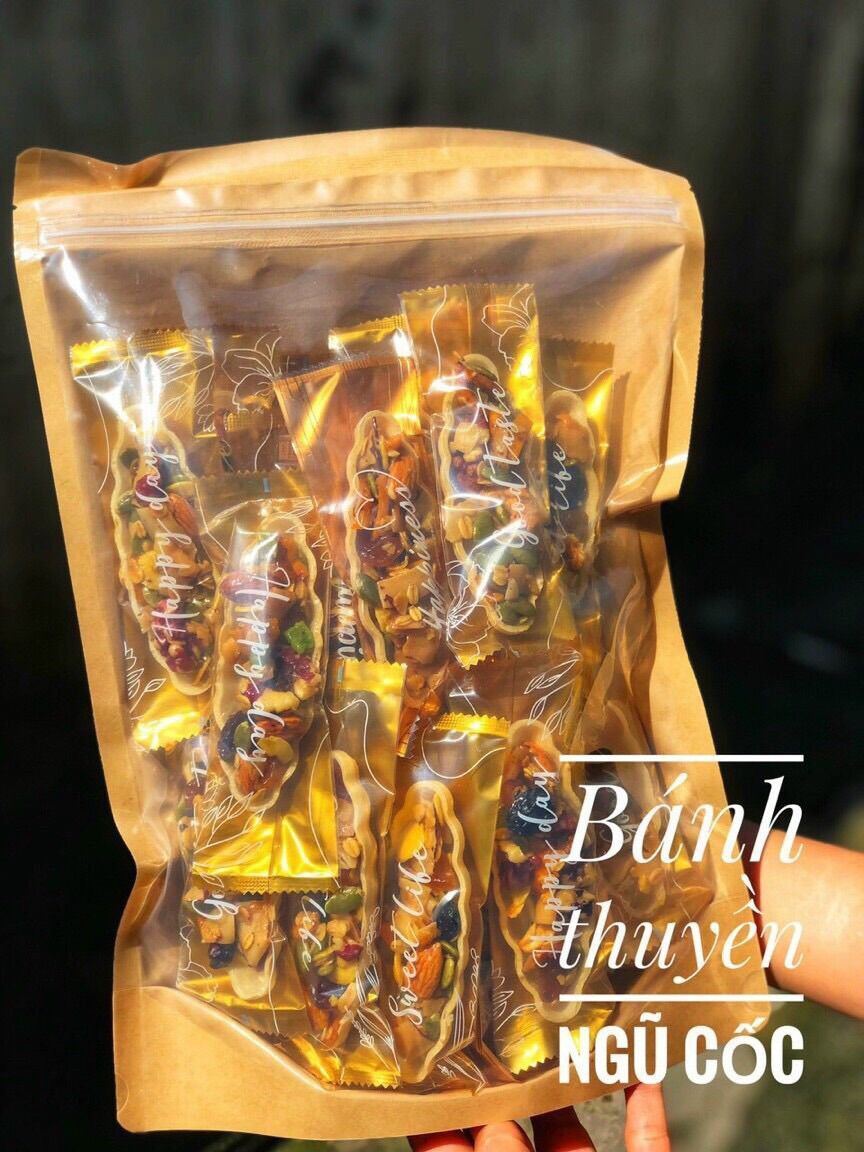 500gr bánh thuyền hạt ngũ cốc dinh dưỡng/ bánh thuyền ngũ cốc chà bông