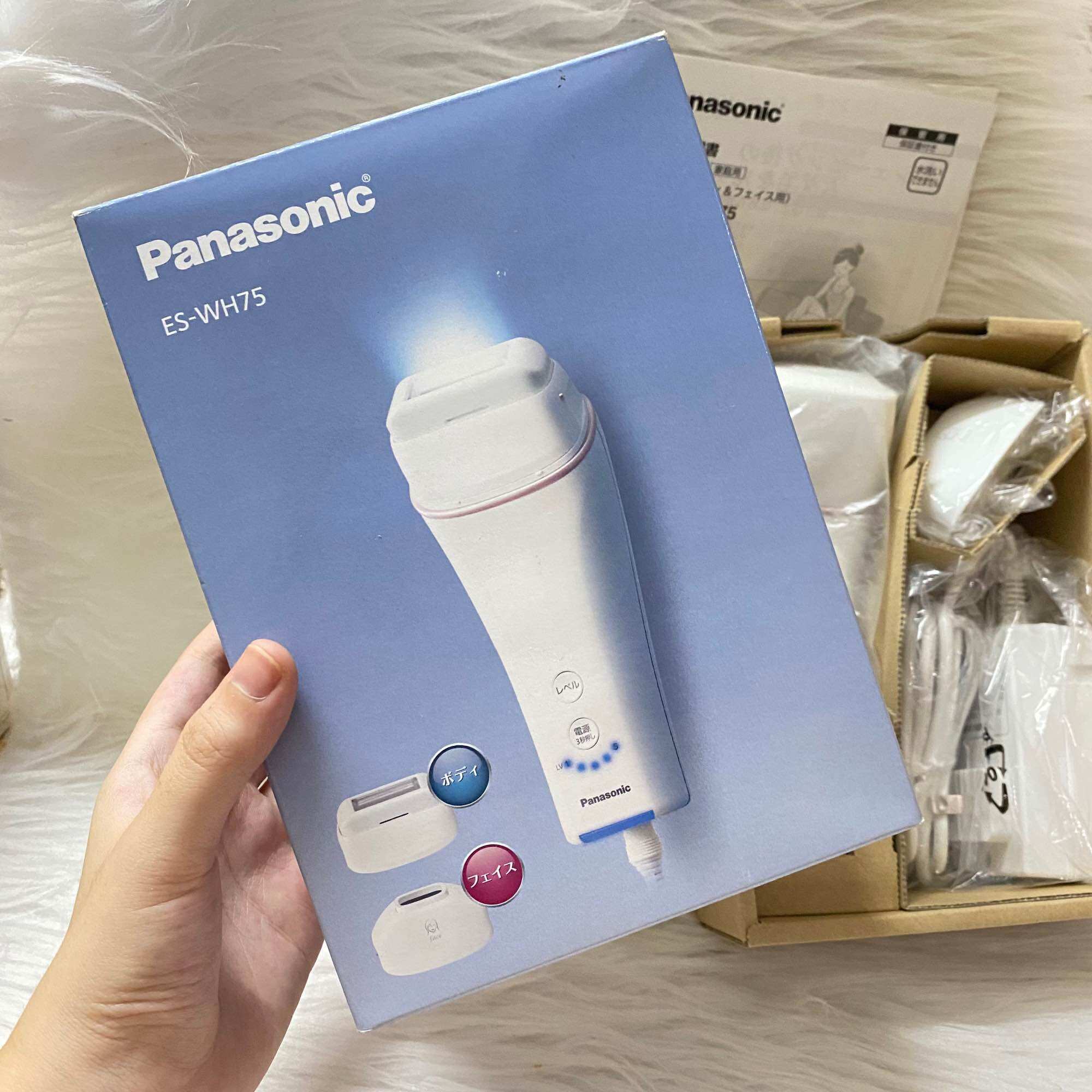 Máy triệt lông cá nhân 🔥 FREESHIP 🔥 (hot) Panasonic ES WH75 tặng kèm 01 gel rửa mặt Organic
