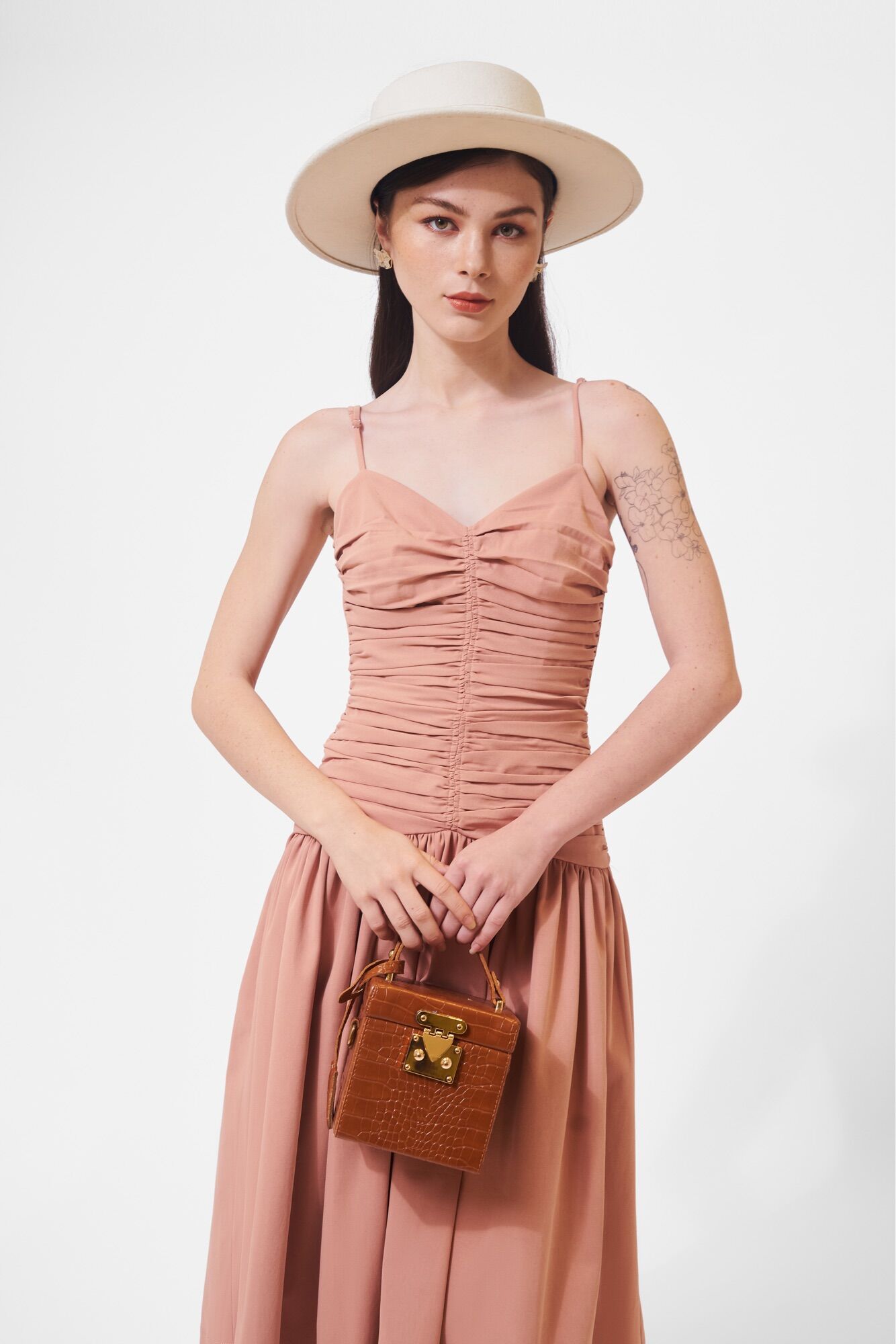 Đầm Dài Kiểu Nhún Eo - Dasha Midi Dress