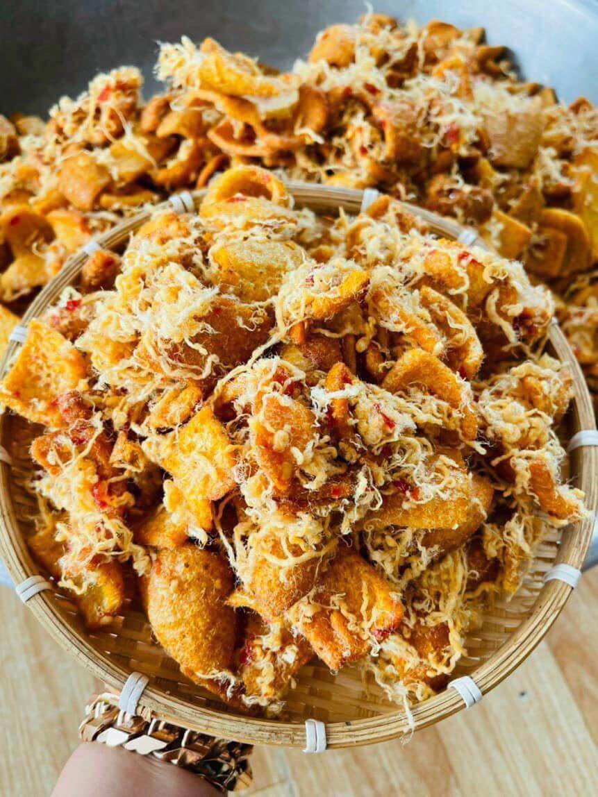 Da heo sấy mắm hành chà bông -300gr