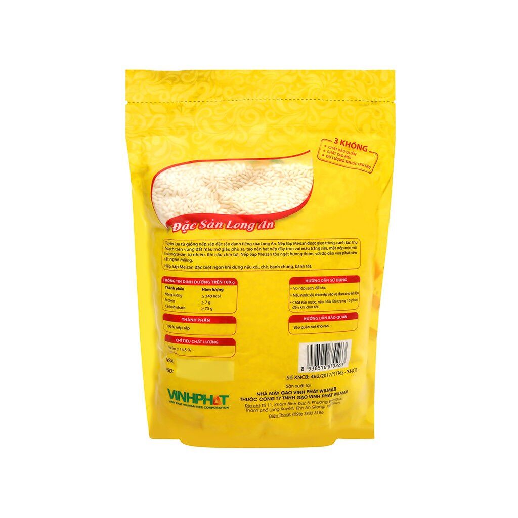 Nếp sáp Meizan Long An túi 1kg