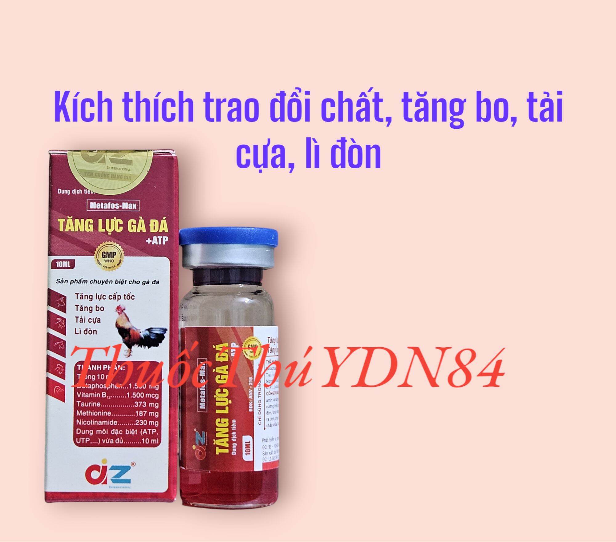 TĂNG LỰC GÀ ĐÁ 10ML TĂNG LỰC CẤP TỐC, TĂNG BO, TẢI CỰA, LÌ ĐÒN, PHỤC HỒI NHANH