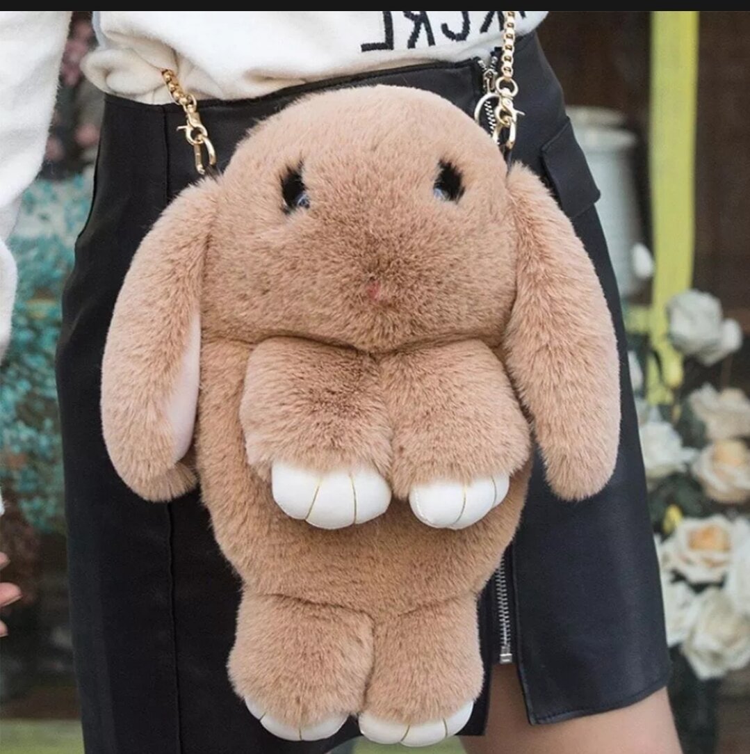 Túi đeo chéo thỏ bông xinh xắn