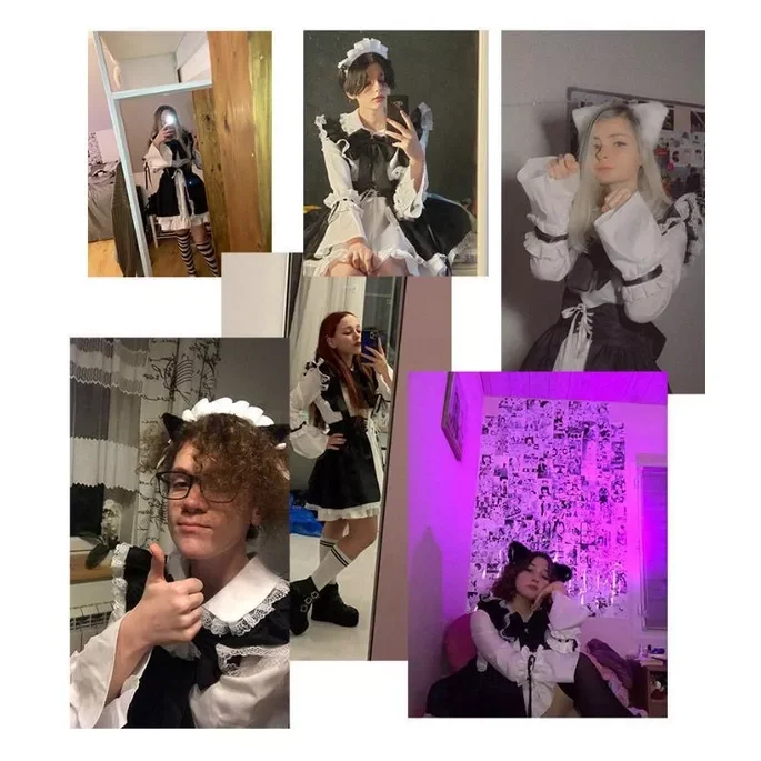 Che Tên, Sét Váy Cosplay Nam Nữ Có Kèm Tất