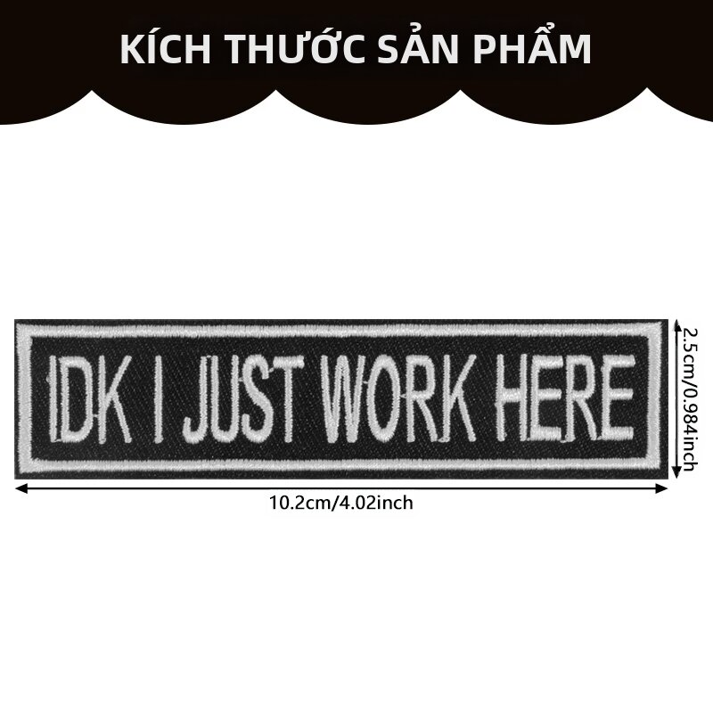 1 Miếng Vá Thêu Chữ Trích Dẫn Hài Hước Truyền Cảm Hứng Có Thể Là Miếng Dán Ủi Phù Hiệu Tự Làm Cho Quần Áo Mũ Túi Áo Khoác Mũ Lưỡi Trai Quà Tặng Độc Đáo Unisex