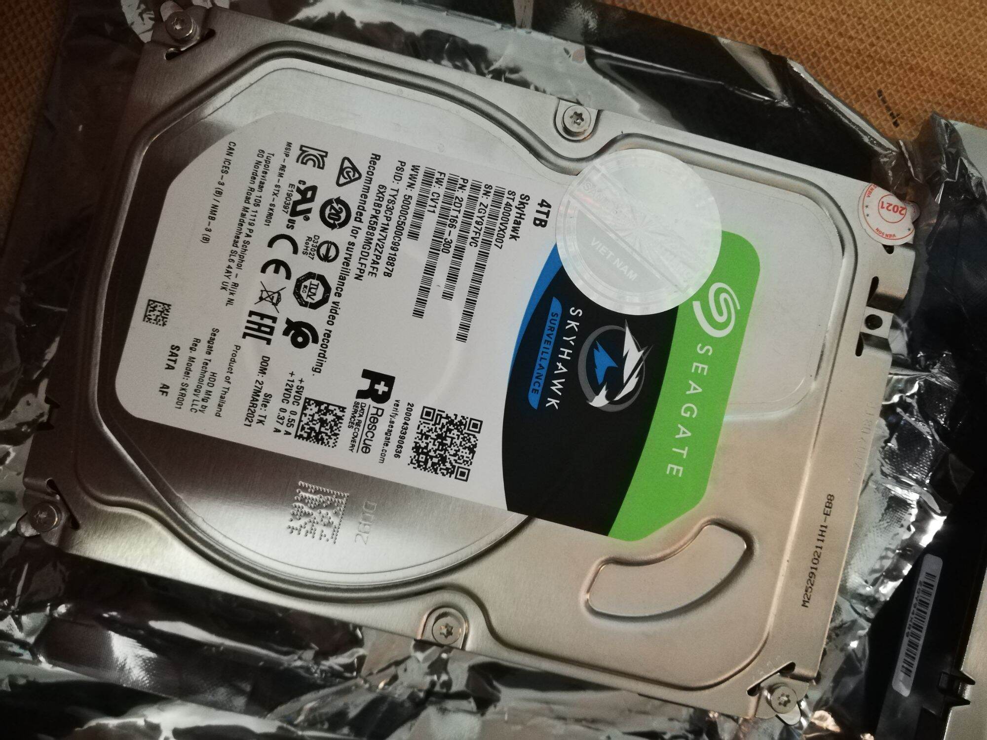 [HCM]Ổ cứng 4TB Seagate Skyhawk chuyên dụng chạy 24/24