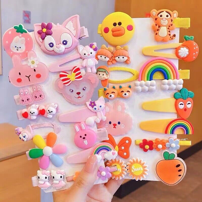 Set 14 kẹp tóc xinh xắn cho bé gái