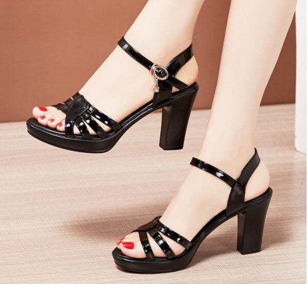 giày sandal cao gót quai chéo