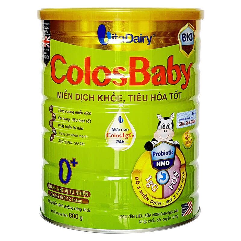 (DATE MỚI) Sữa bột Colosbaby BIO 0+, 1+, 2+ 800g