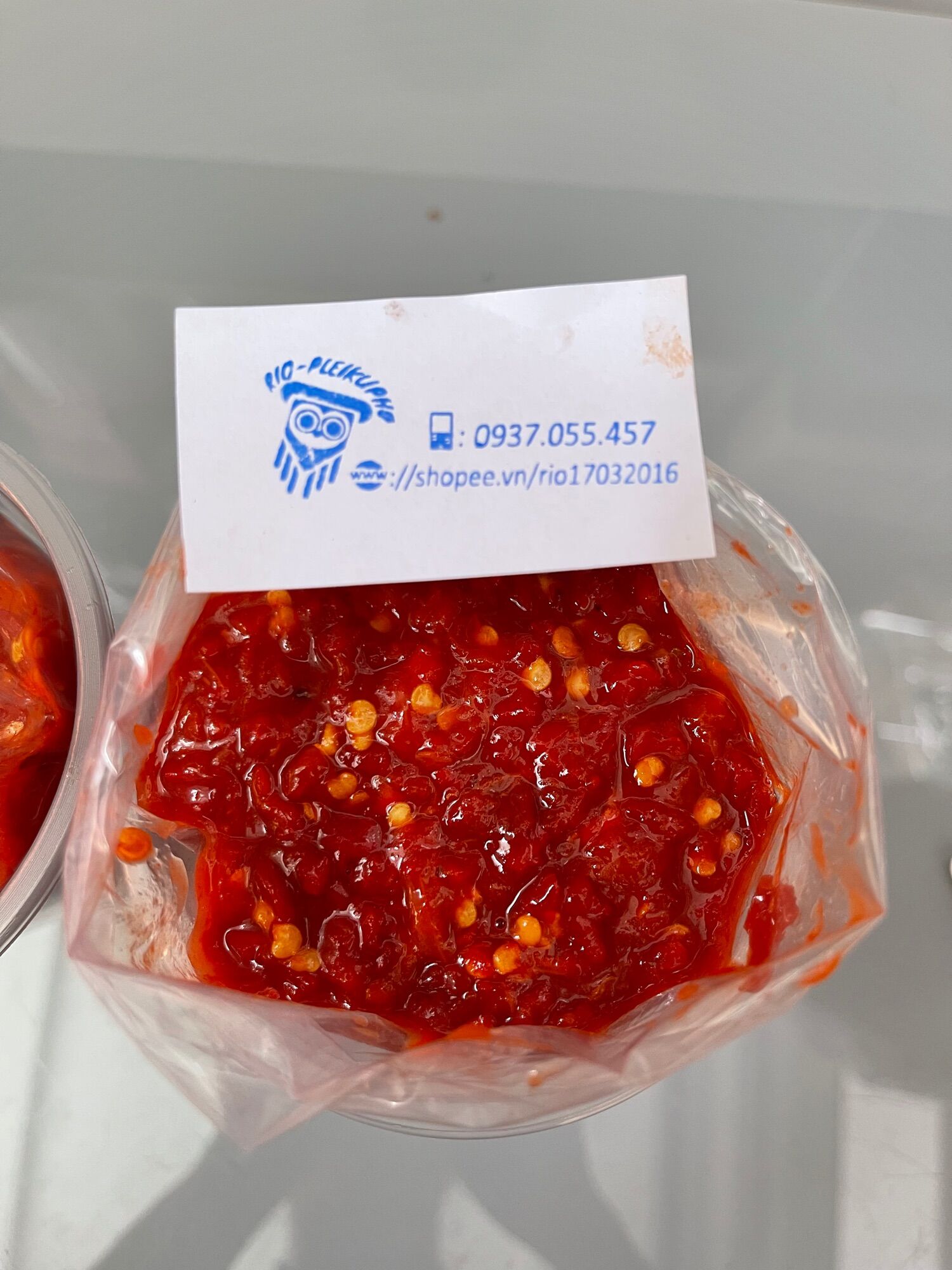 500gr tương ớt muối xay nhà làm