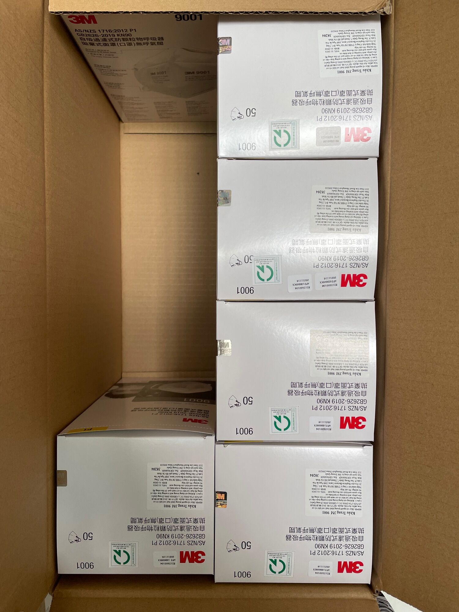 KHẨU TRANG 3M CHÍNH HÃNG MÃ 9001