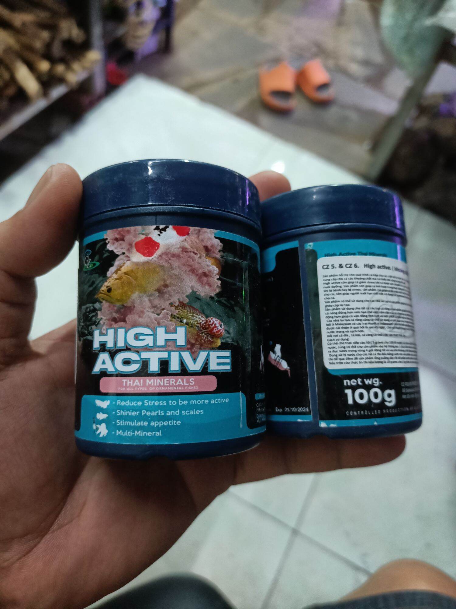 KHOÁNG CHẤT HIGHT ACTIVE , CÁ RỒNG , CÁ HỔ , CÁ SAM , V,V,V HIGH ACTIVE