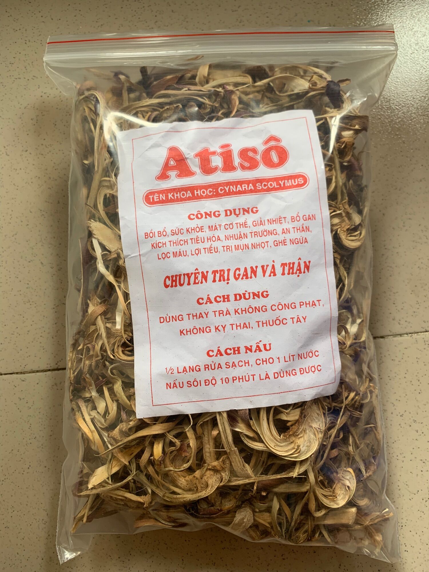 Bông Atisô Đà Lạt  khô loại 1