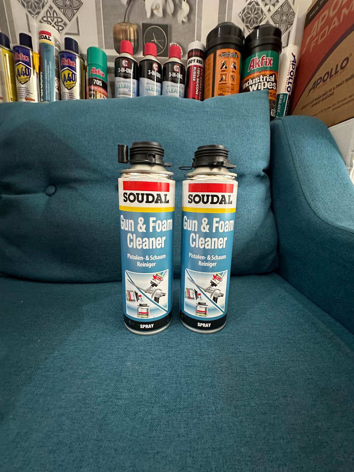 Nước rửa foam Soudal Gun & Foam Cleaner 500ml. Nhập khẩu Bỉ