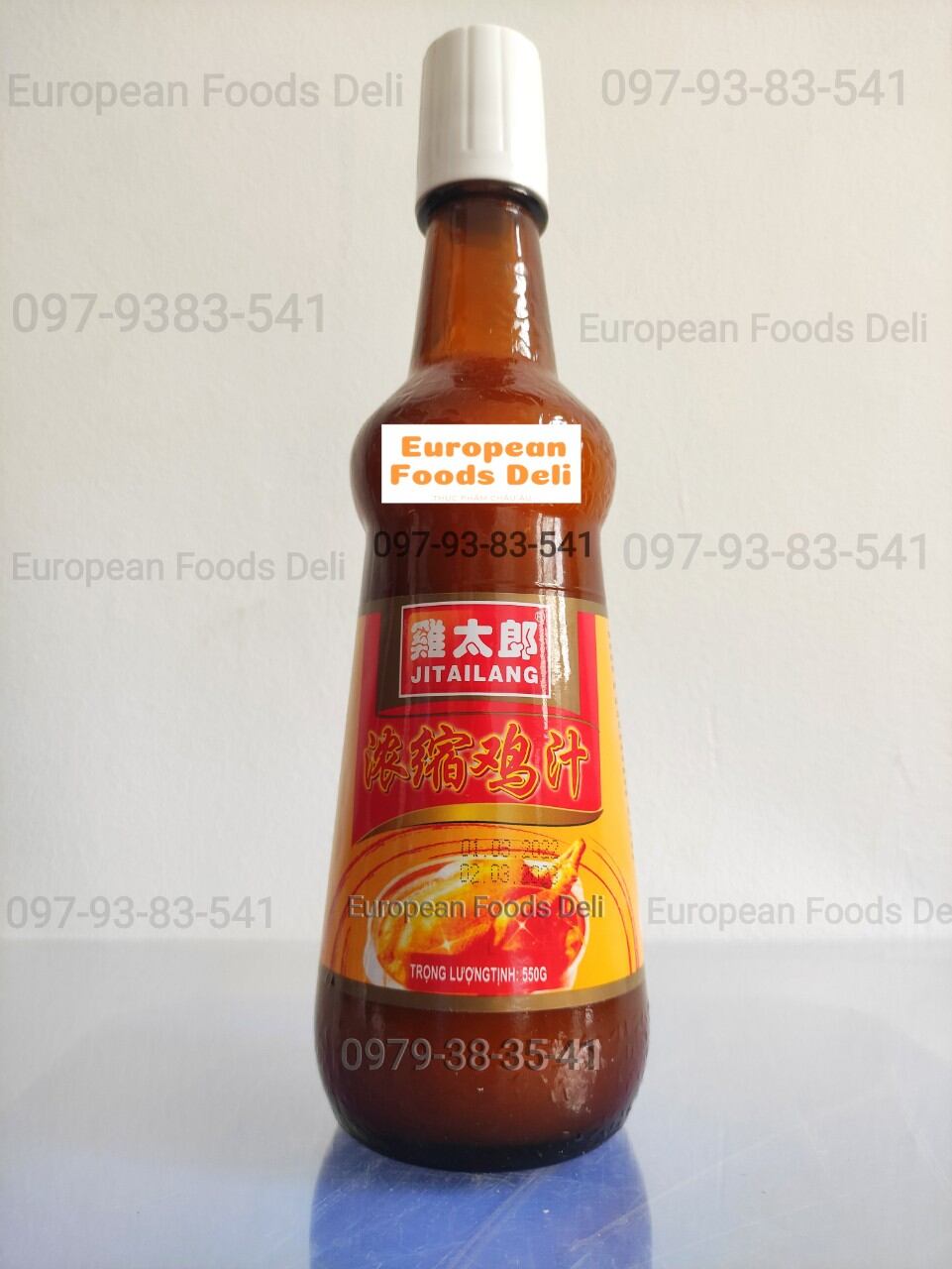 Nước Cốt Thịt Gà Thượng Hạng chai thủy tinh 580Gram