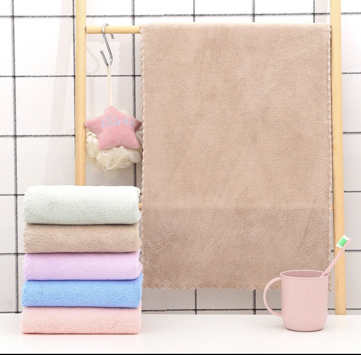 [💥GIÁ KỊCH SÀN💥] Khăn Mặt Hàn Quốc 50x30cm, khăn mặt lông cừu