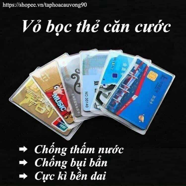 Set 5 bọc đựng CCCD trong suốt dày dặn tiện lợi